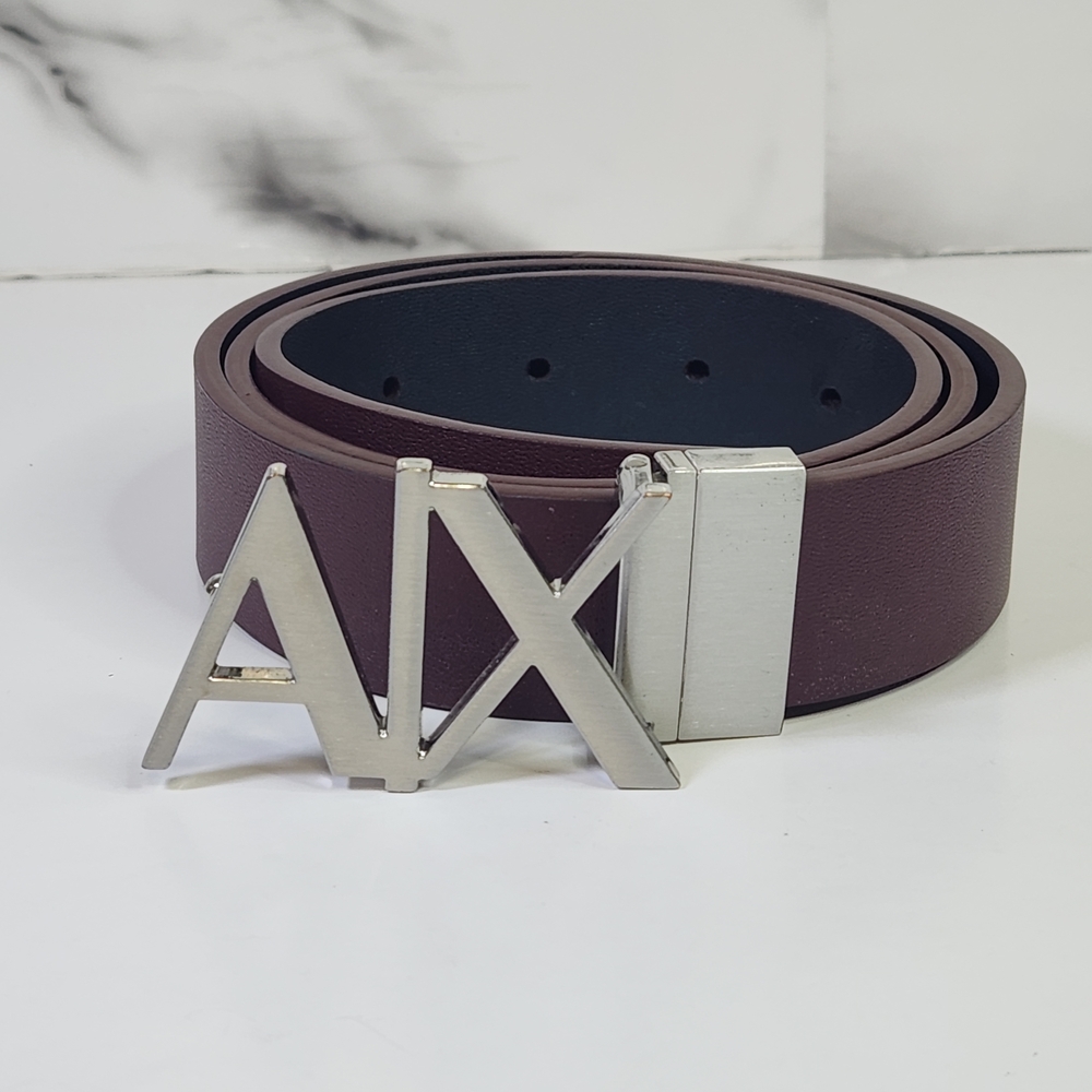 Armani Exchange Belt Men's Reversible Brown And Black Belt 32